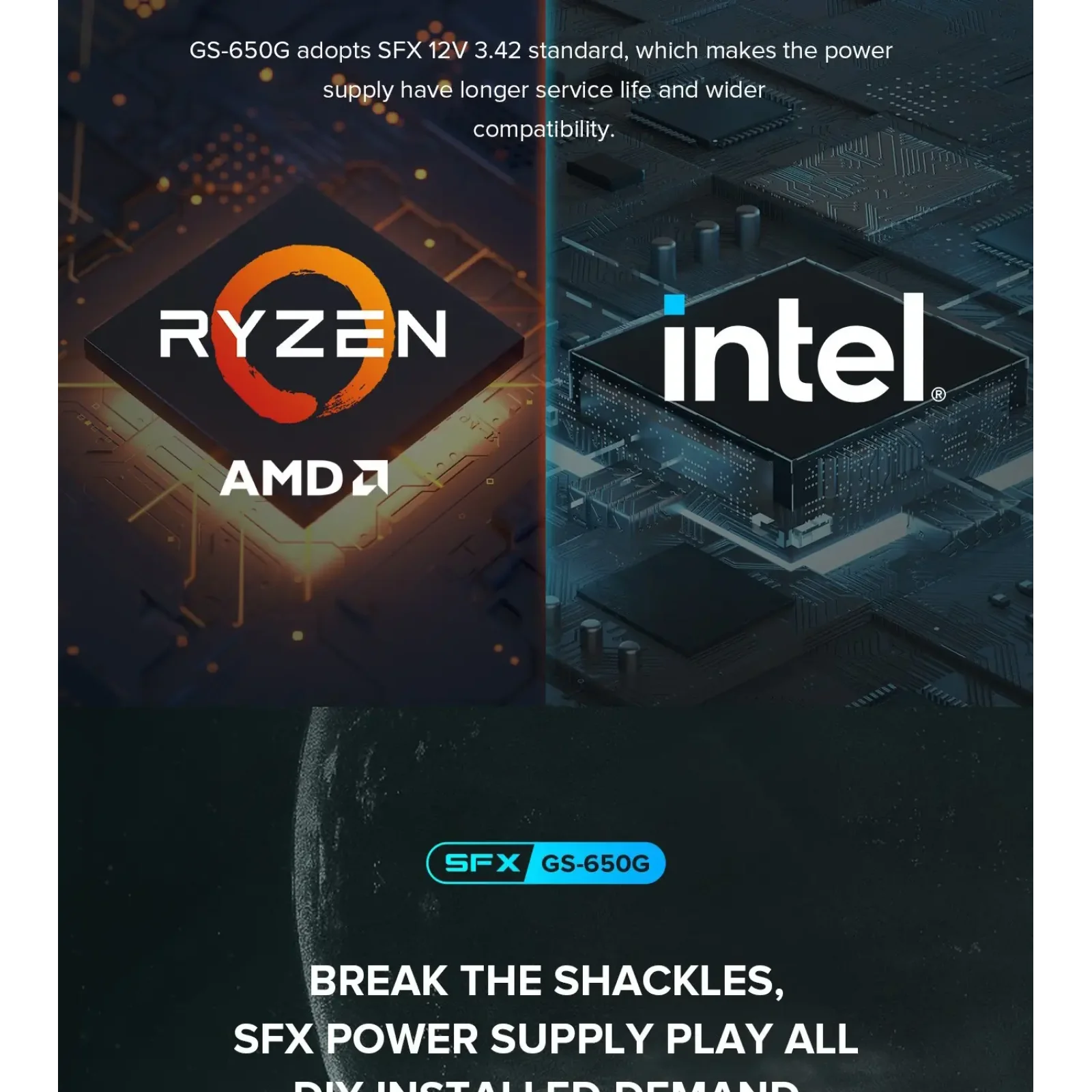 Блок живлення GAMEMAX GS-650G Black UA