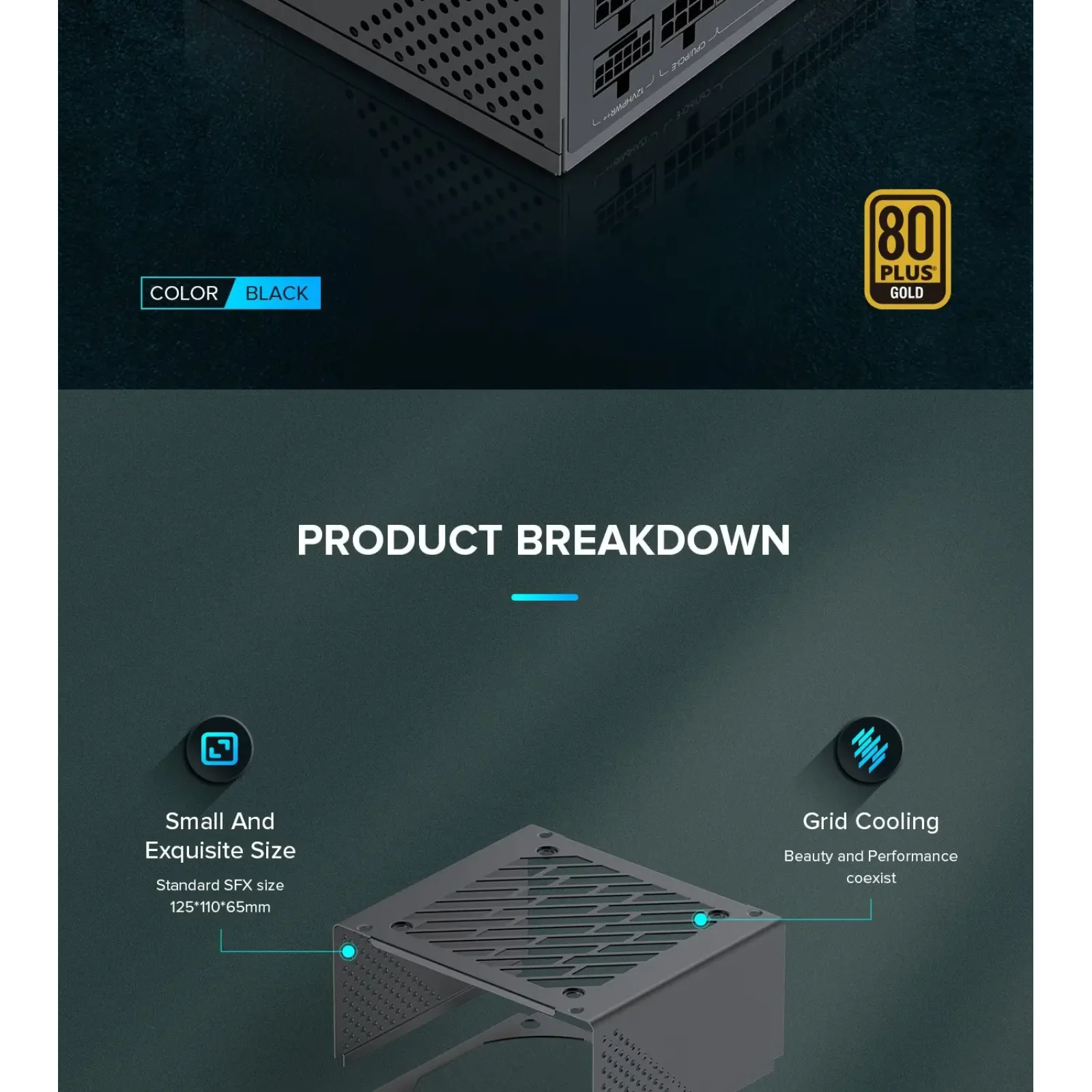 Блок живлення GAMEMAX GS-650G Black UA