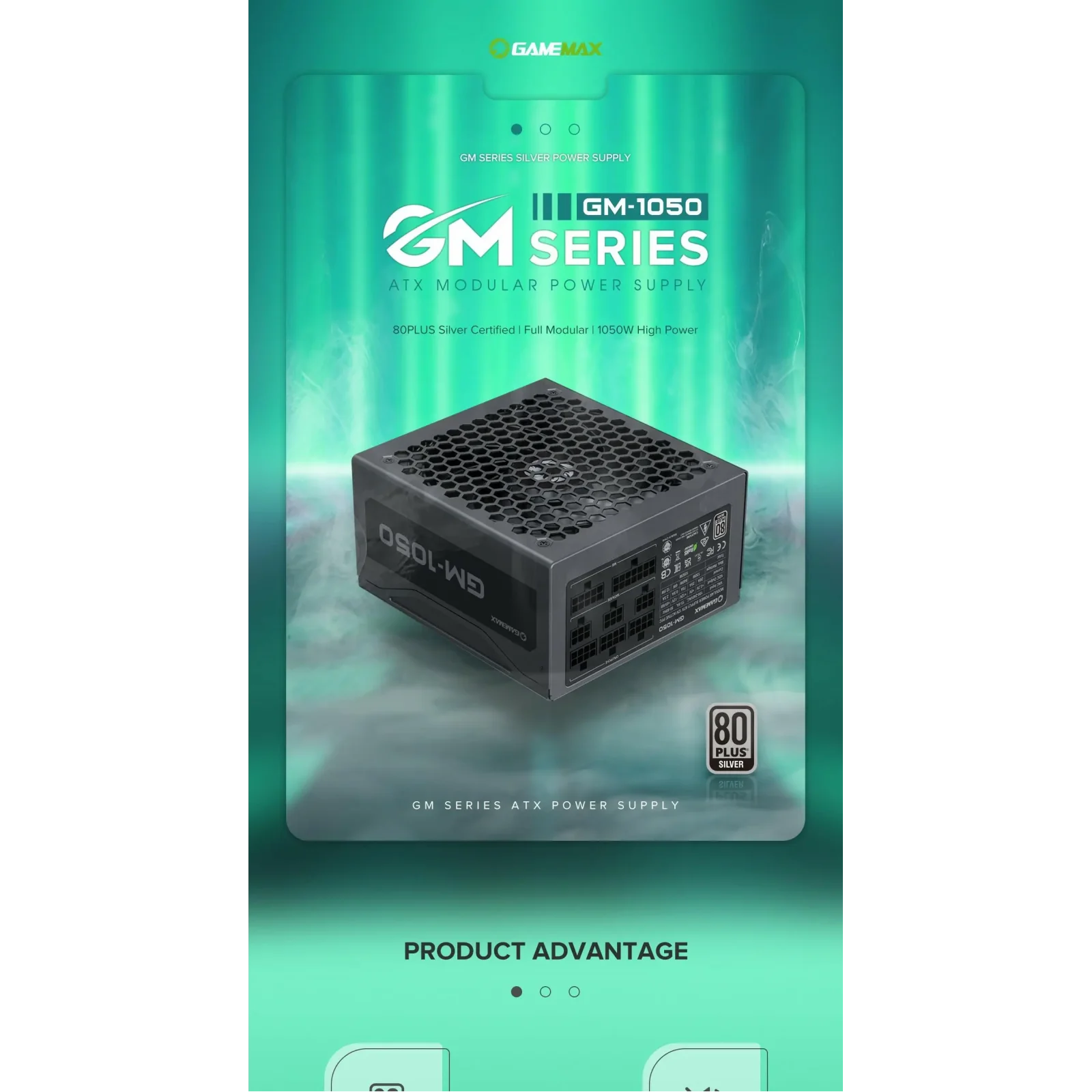 Блок питания GameMax GM-1050 Modular UA