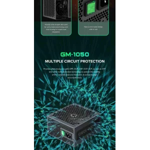 Блок питания GameMax GM-1050 Modular UA