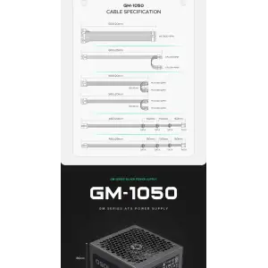 Блок живлення GameMax GM-1050 Modular UA