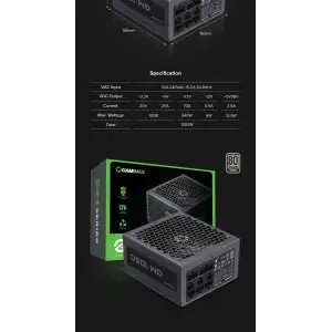 Блок живлення GameMax GM-1050 Modular UA