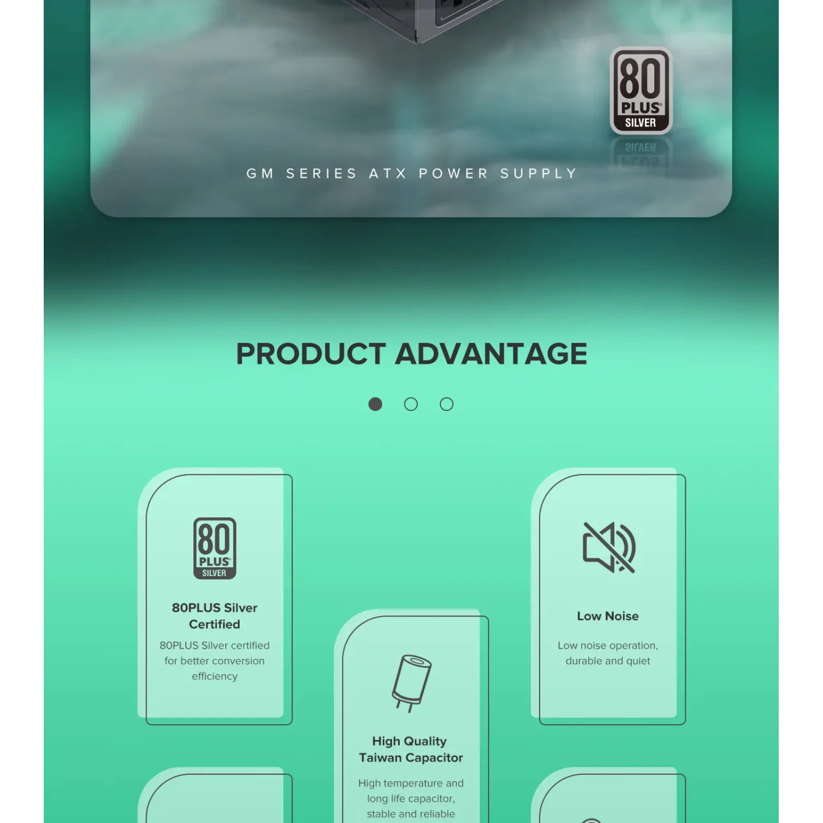 Блок питания GameMax GM-1050 Modular UA