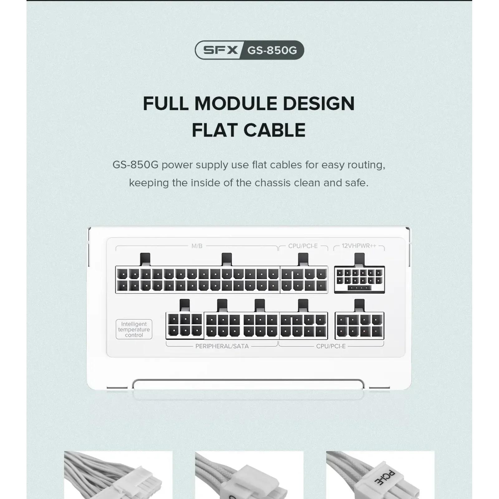 Блок живлення GAMEMAX GS-850G White UA