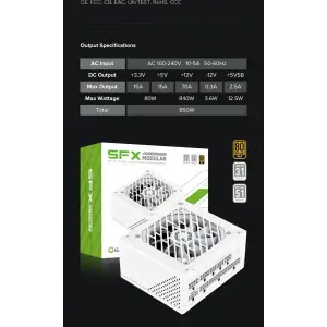 Блок живлення GAMEMAX GS-850G White UA