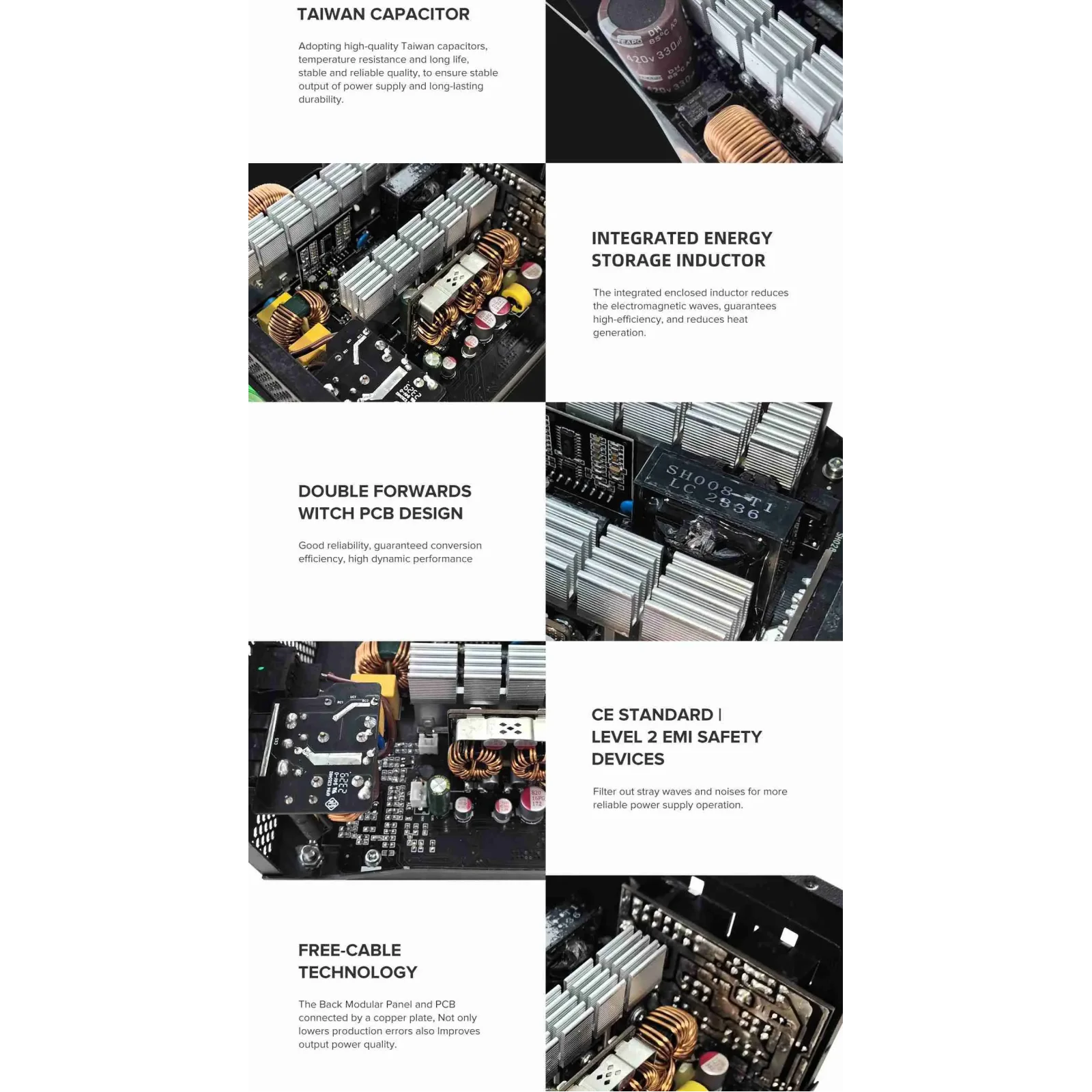 Блок питания GAMEMAX GM-800 Modular UA