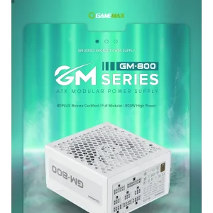 Блок живлення GameMax GM-800 Modular White UA