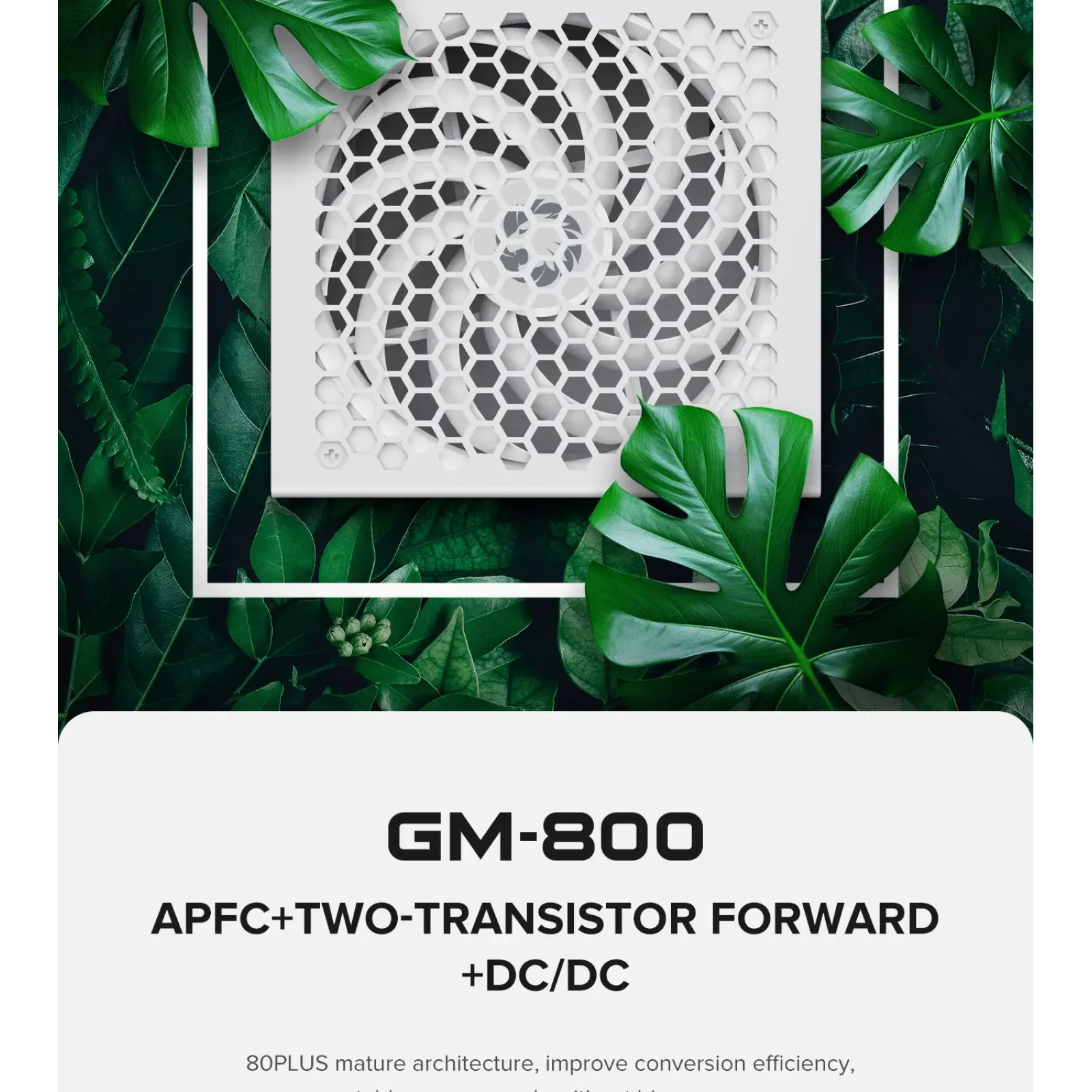 Блок живлення GameMax GM-800 Modular White UA