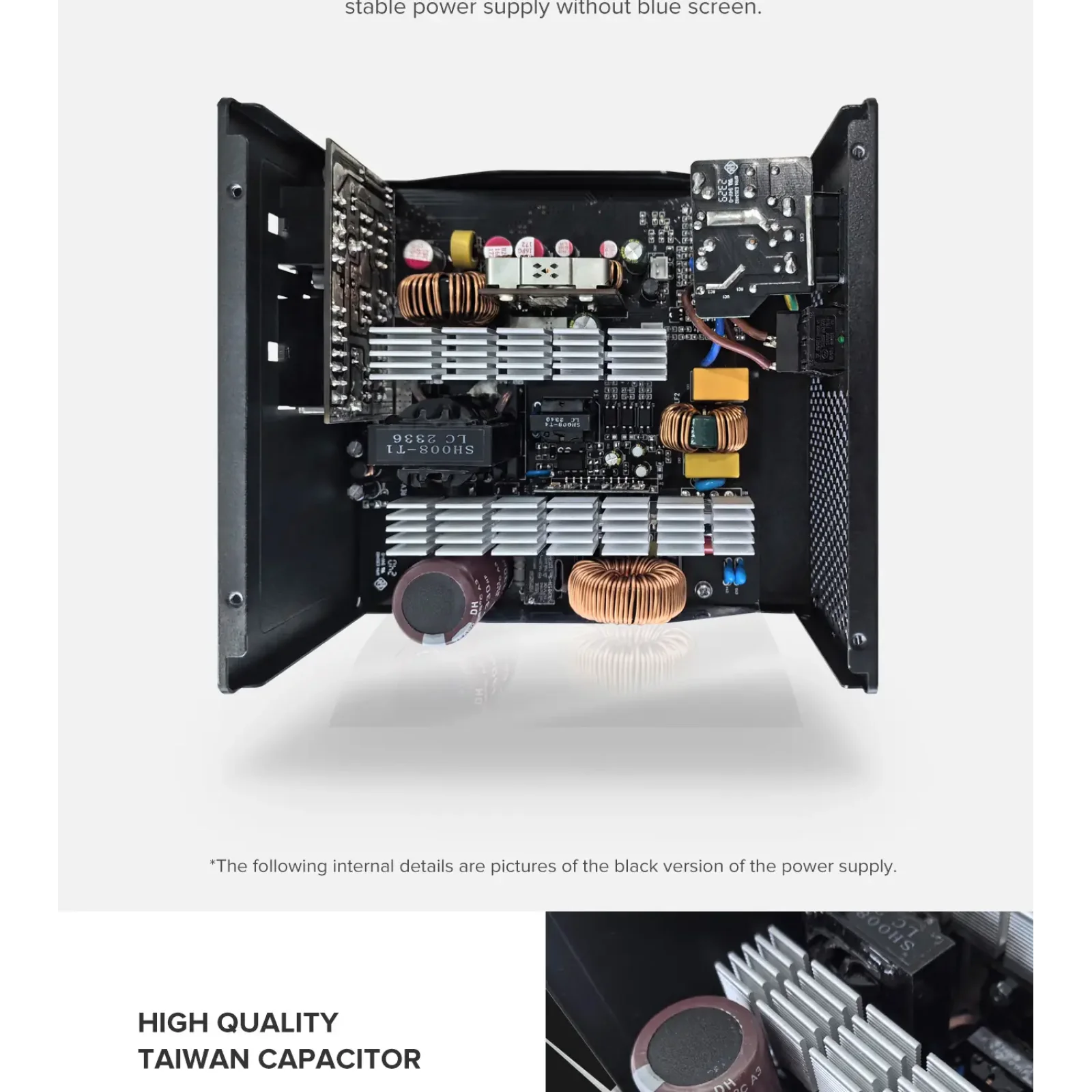 Блок живлення GameMax GM-800 Modular White UA