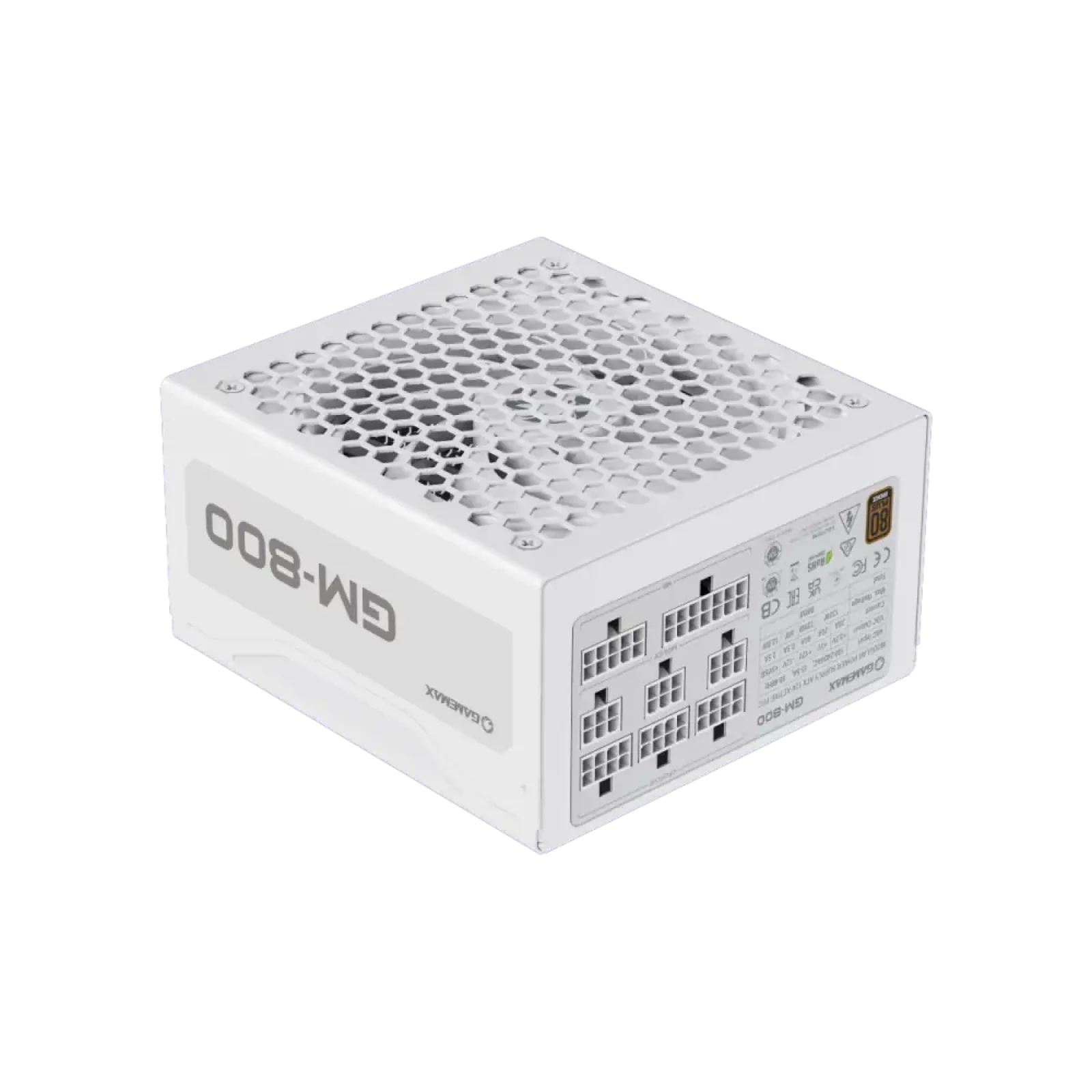 Блок живлення GameMax GM-800 Modular White UA
