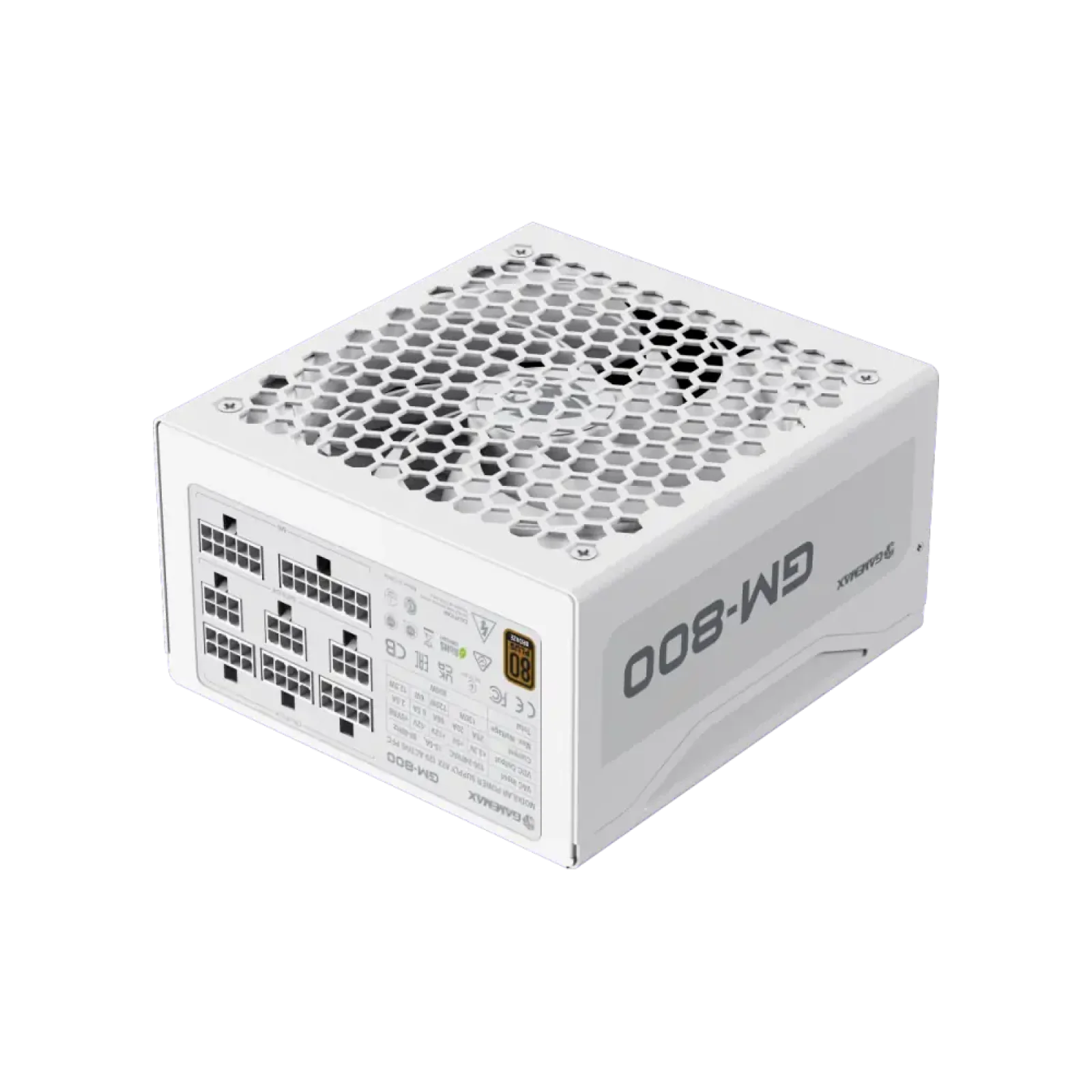 Блок живлення GameMax GM-800 Modular White UA