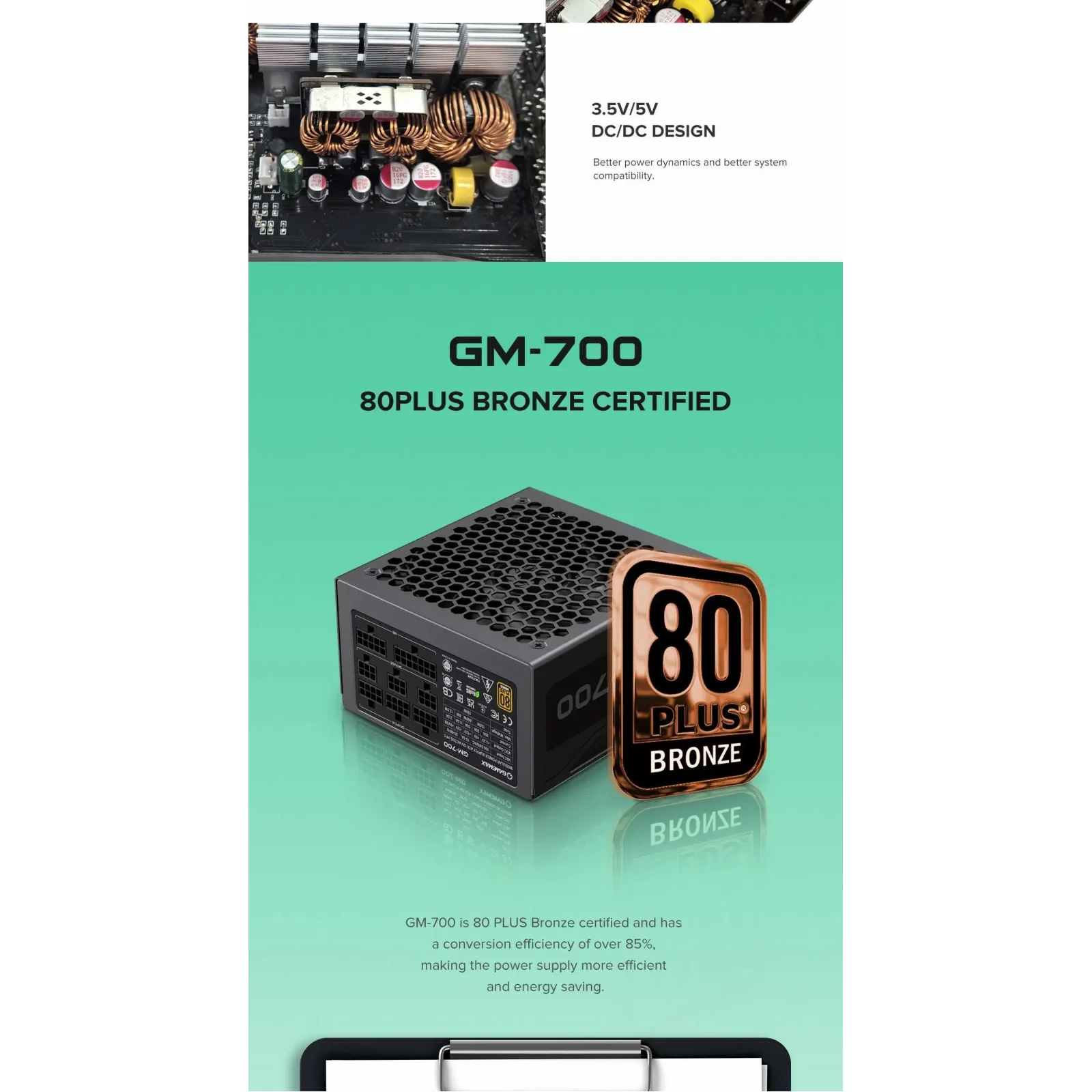 Блок питания GameMax GM-700 Modular UA