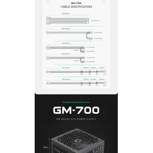 Блок живлення GameMax GM-700 Modular UA