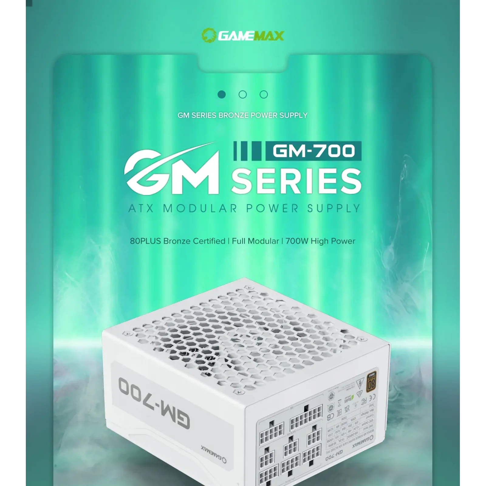 Блок питания GameMax GM-700 Modular white UA