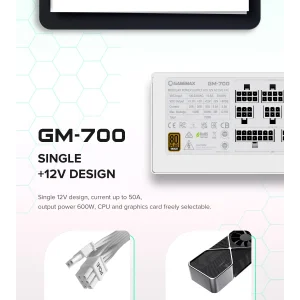 Блок питания GameMax GM-700 Modular white UA