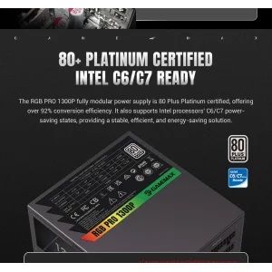 Блок живлення GameMax RGB PRO 1300P UA