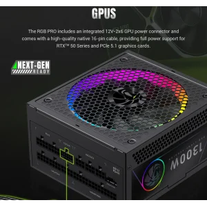 Блок живлення GameMax RGB PRO 1300P UA