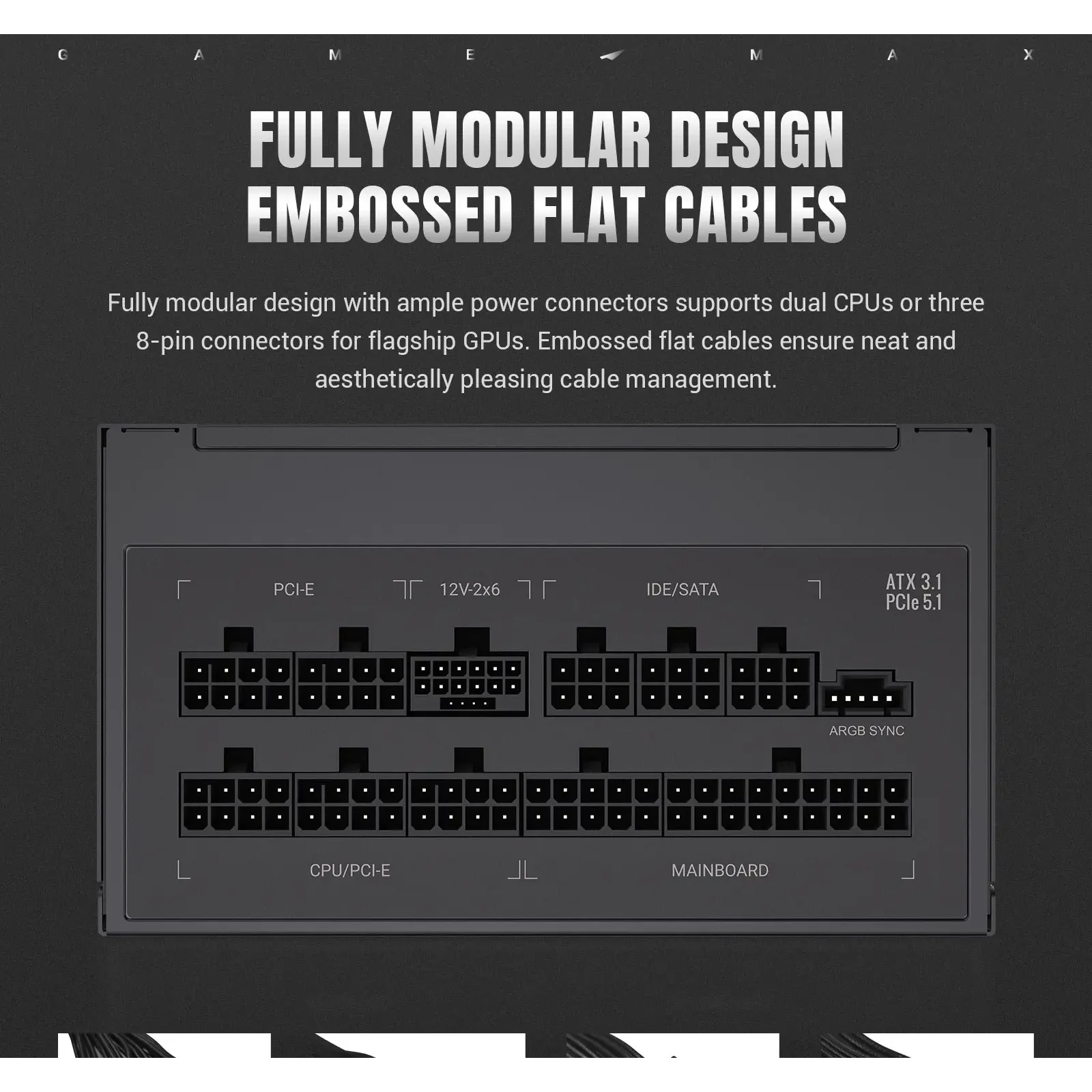 Блок живлення GameMax RGB PRO 1300P UA