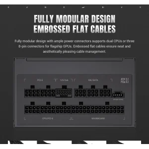 Блок живлення GameMax RGB PRO 1300P UA
