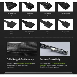 Блок живлення GameMax RGB PRO 1300P UA