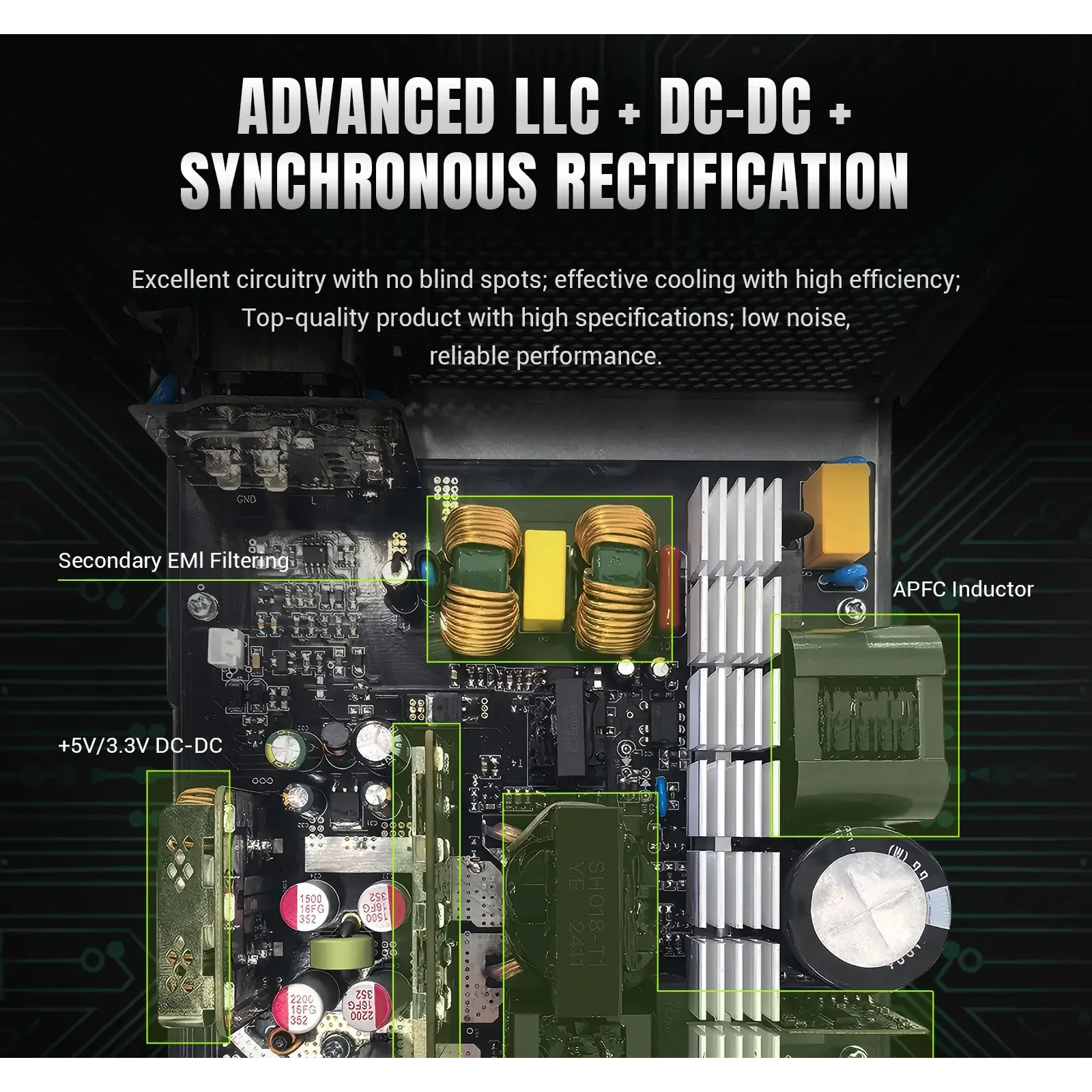 Блок живлення GameMax RGB PRO 1300P WH UA