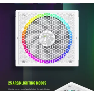 Блок живлення GameMax RGB PRO 1300P WH UA