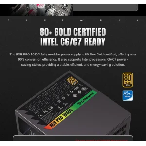 Блок живлення GameMax RGB PRO 1050G UA