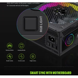 Блок живлення GameMax RGB PRO 1050G UA