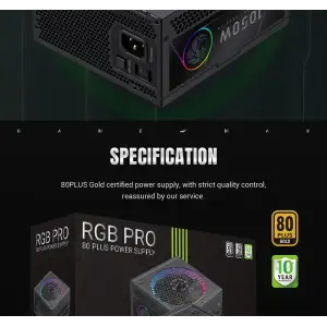 Блок живлення GameMax RGB PRO 1050G UA