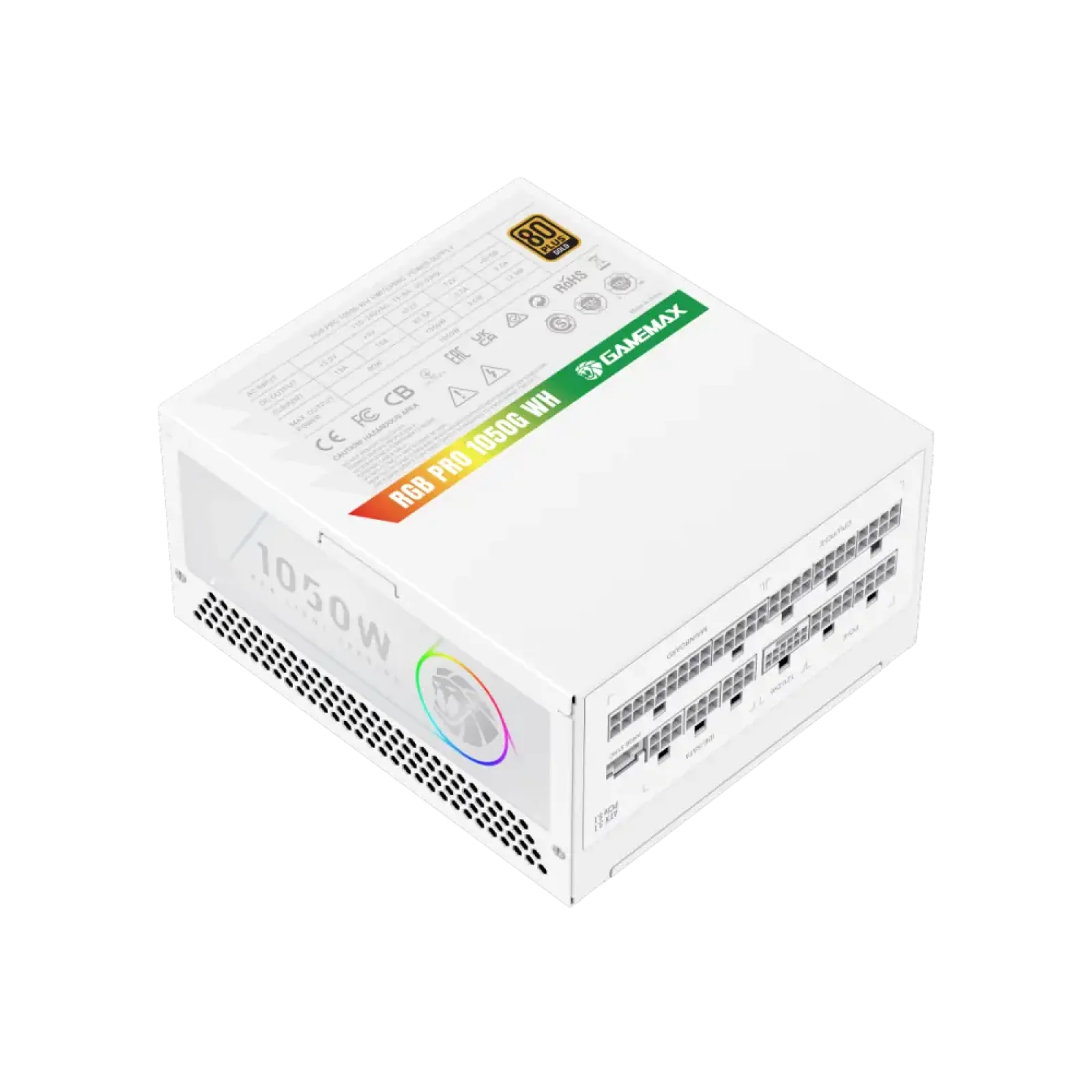 Блок живлення GameMax RGB PRO 1050G WH UA