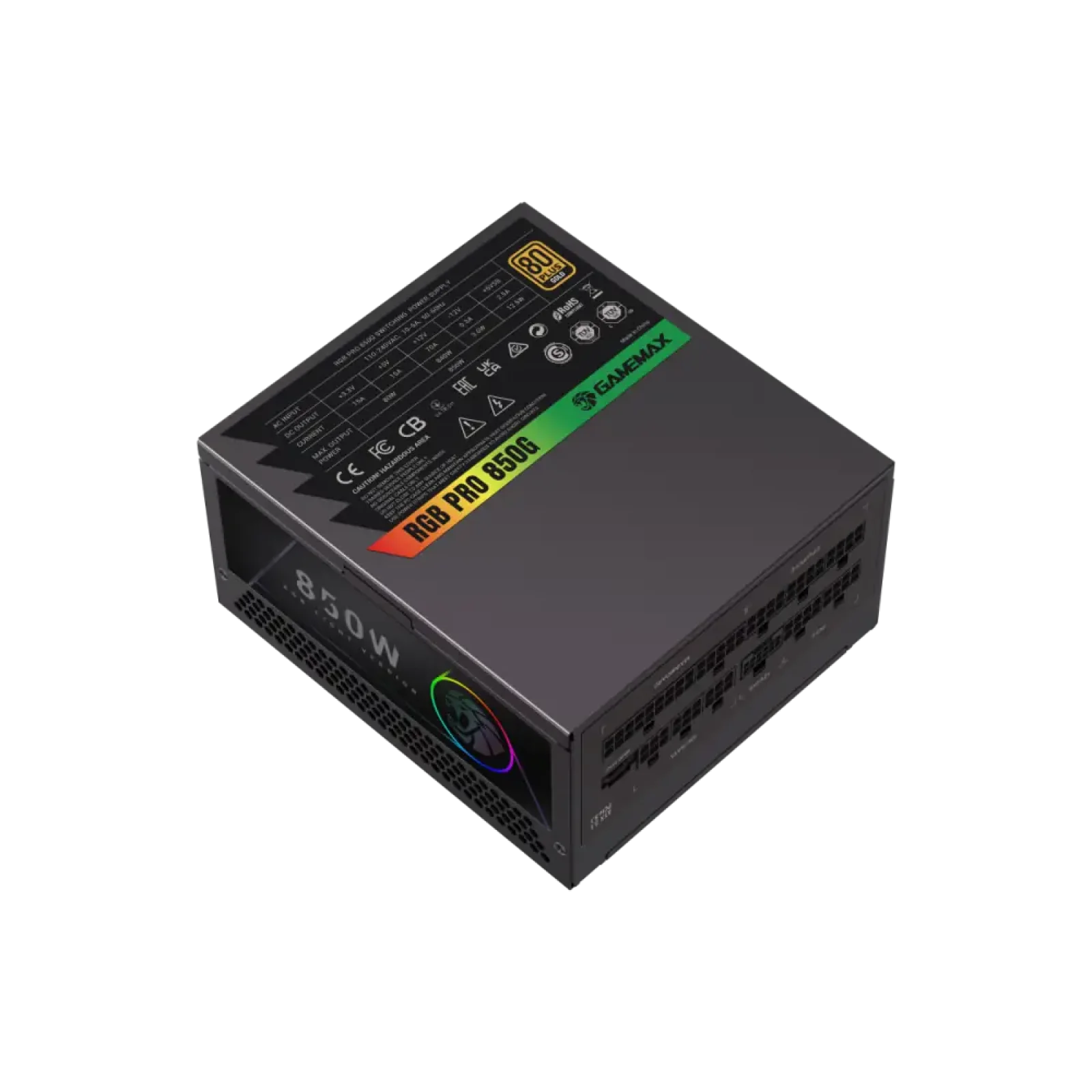Блок живлення GameMax RGB PRO 850G UA
