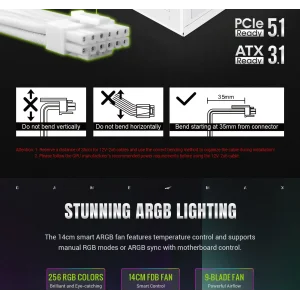 Блок живлення GameMax RGB PRO 850G WH UA