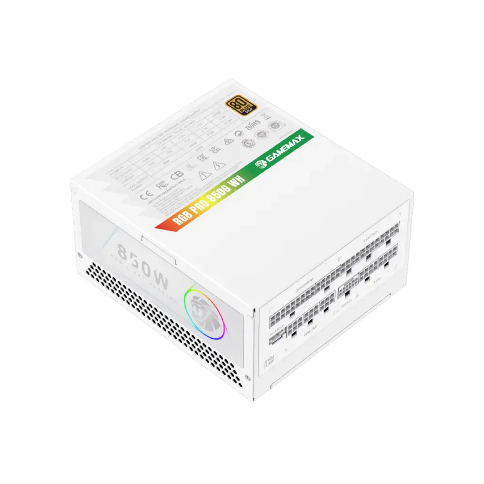 Блок живлення GameMax RGB PRO 850G WH UA