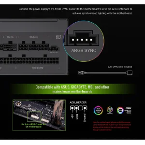 Блок живлення GameMax RGB PRO 750G UA