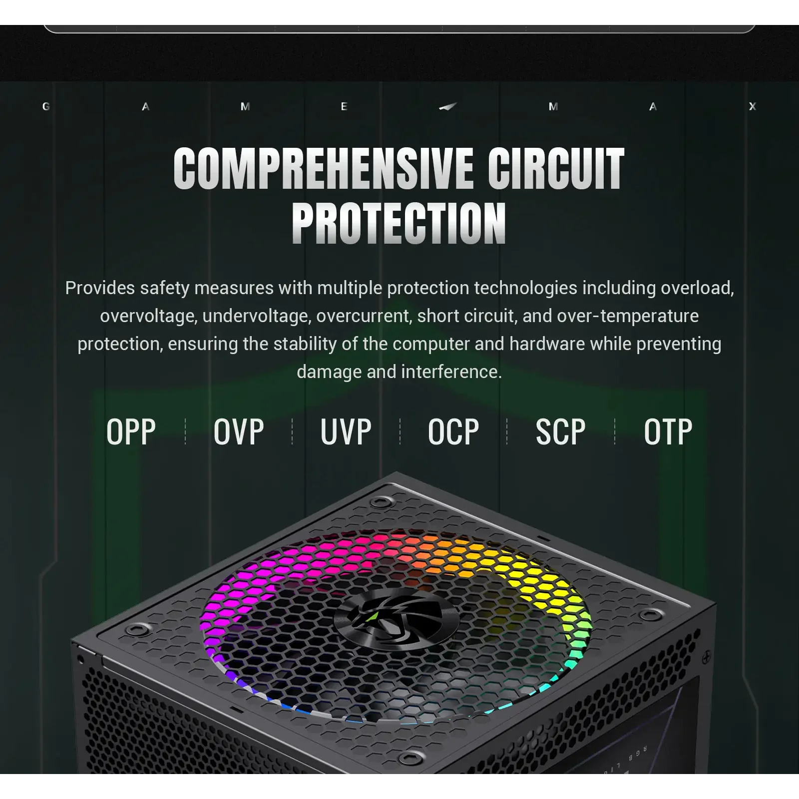 Блок живлення GameMax RGB PRO 750G UA