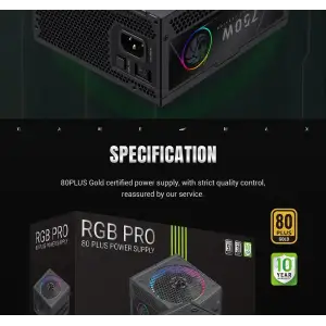 Блок живлення GameMax RGB PRO 750G UA