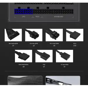 Блок живлення GameMax RGB 1050G UA