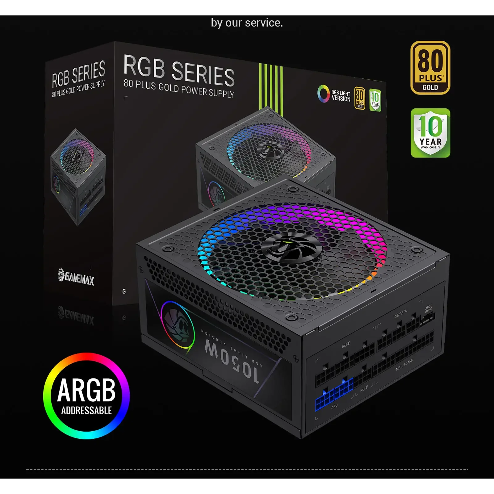 Блок живлення GameMax RGB 1050G UA