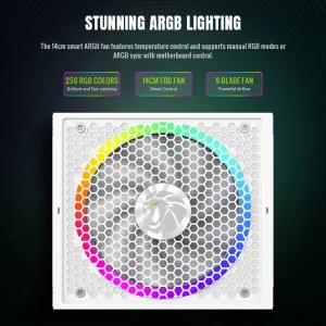 Блок живлення GameMax RGB 1050G WH UA