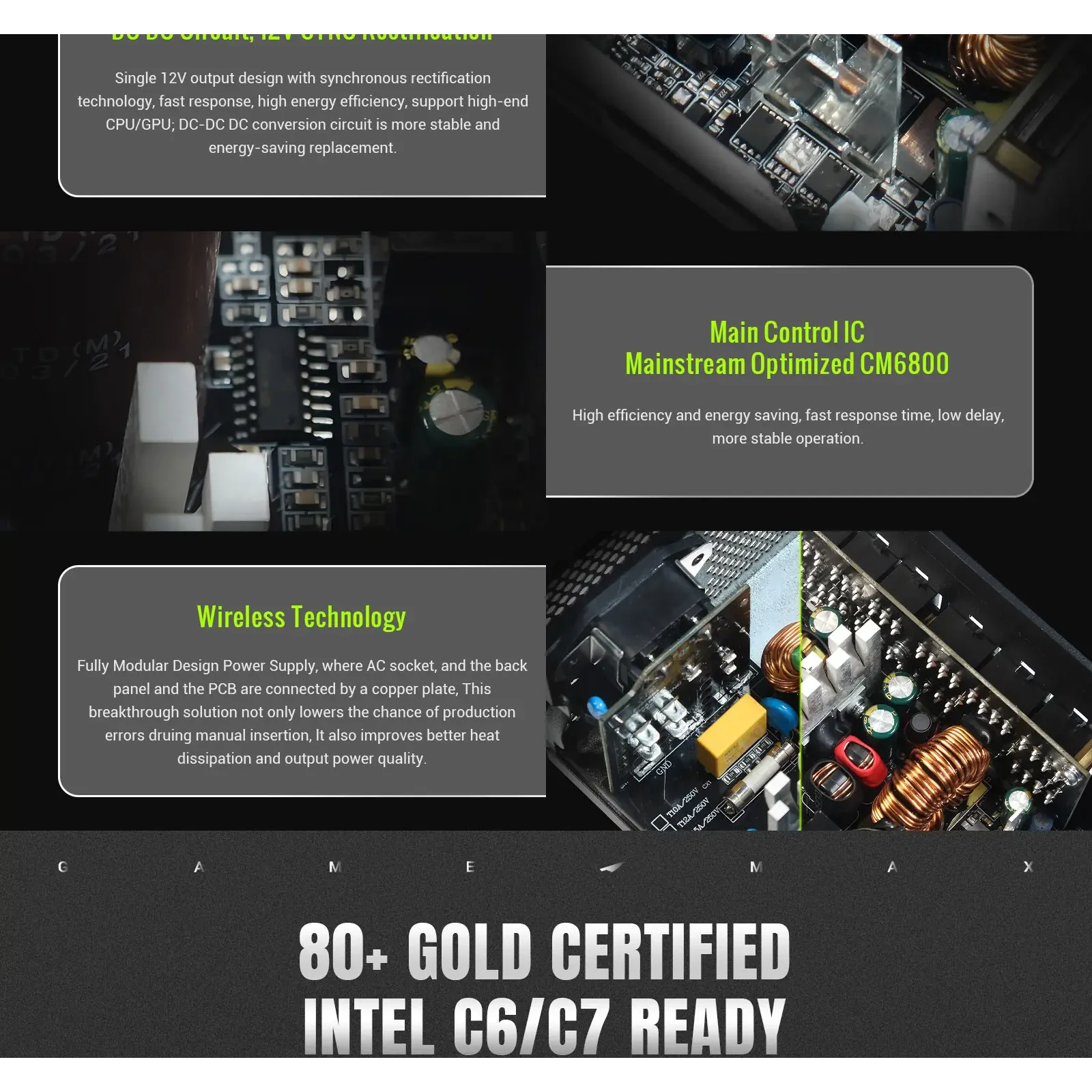 Блок живлення GAMEMAX RGB 850G WH UA