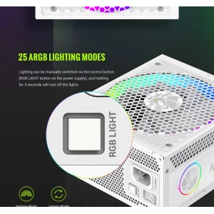Блок живлення GAMEMAX RGB 850G WH UA