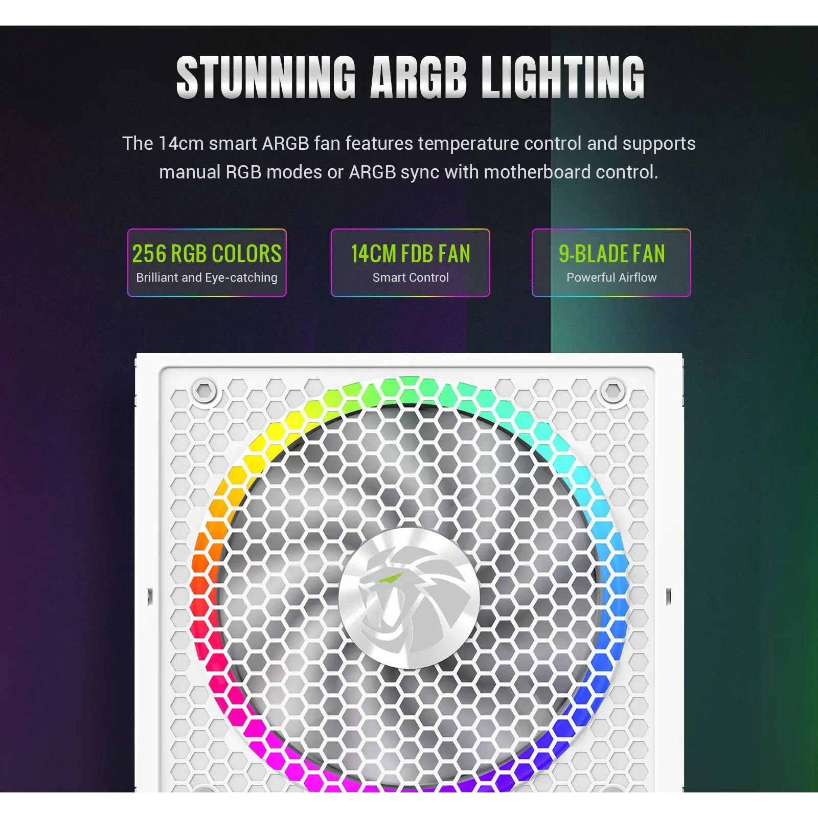 Блок живлення GAMEMAX RGB 850G WH UA