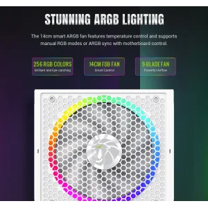 Блок живлення GAMEMAX RGB 850G WH UA