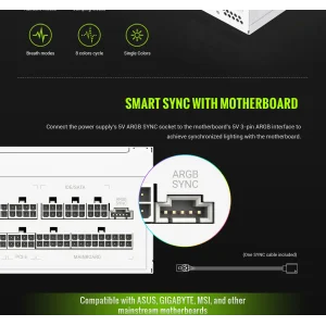 Блок живлення GameMax RGB 750G WH UA