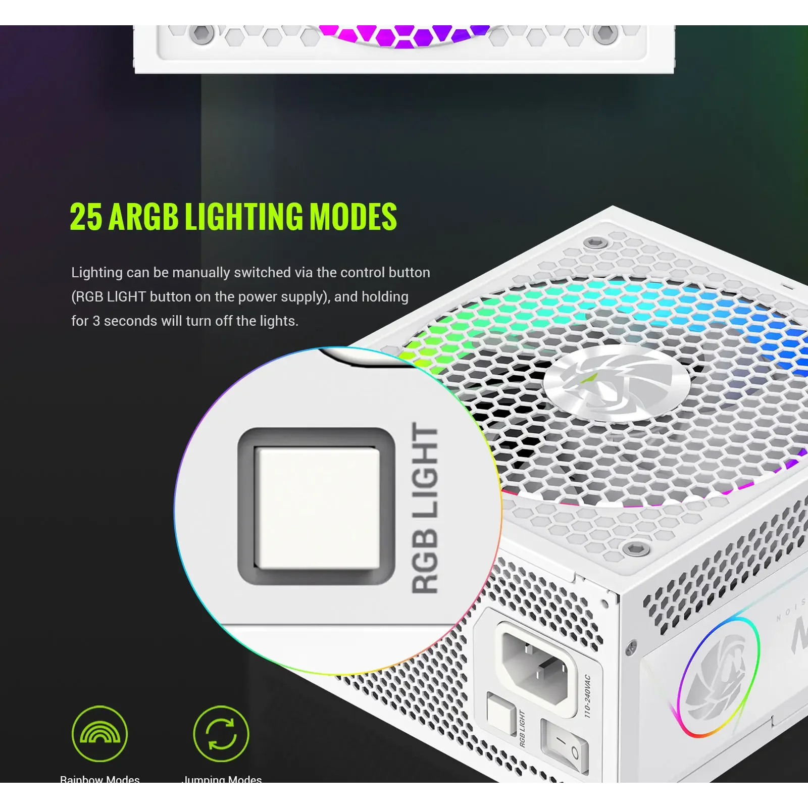 Блок живлення GameMax RGB 750G WH UA