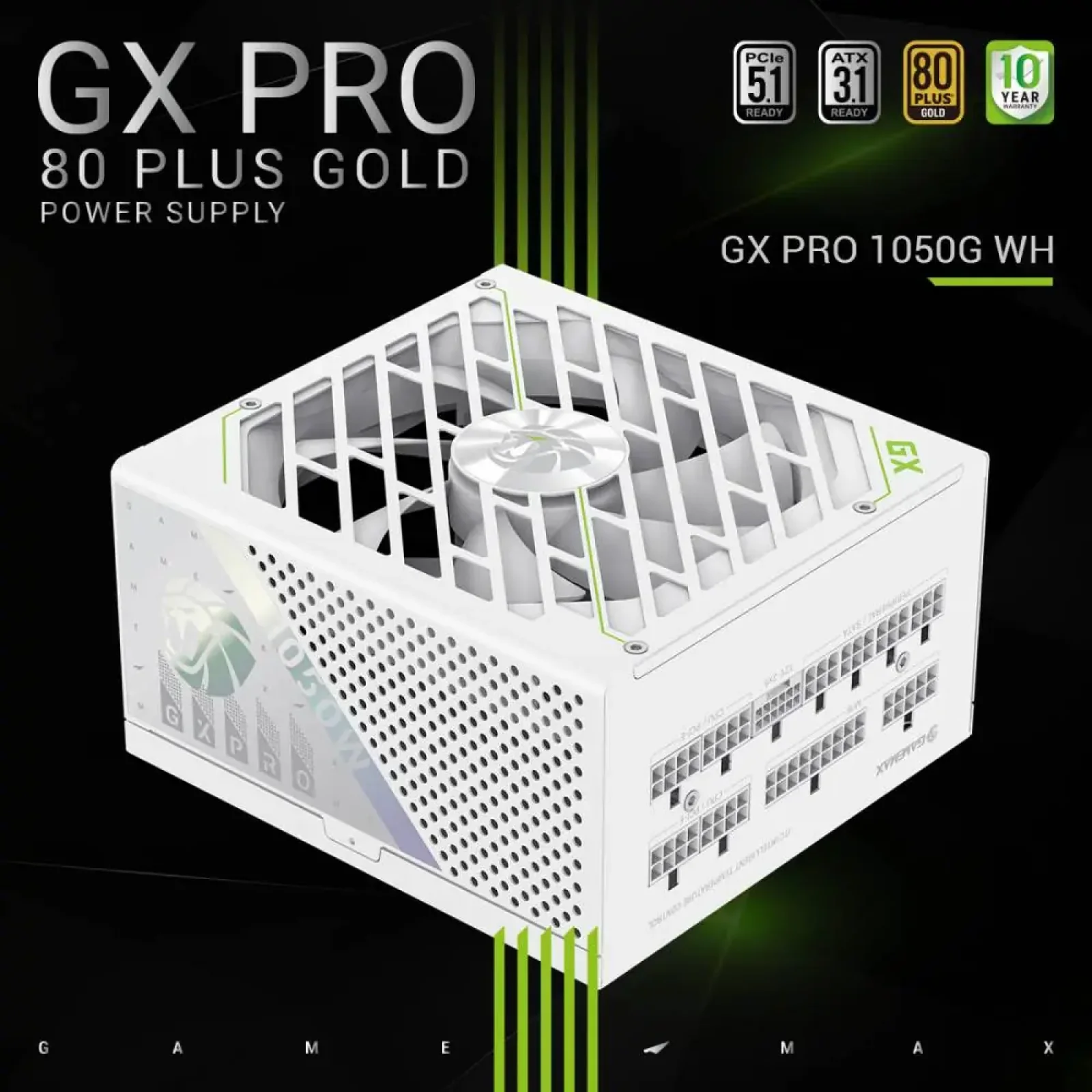 Блок живлення GameMax GX PRO 1050G WH UA
