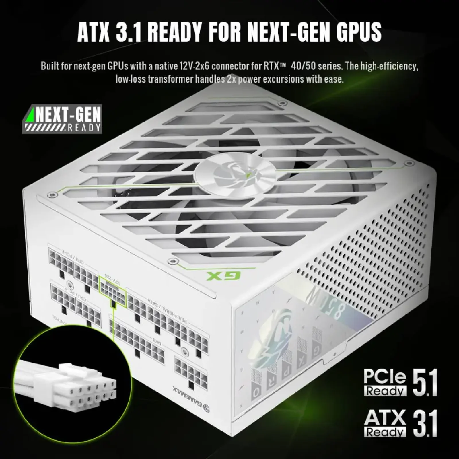 Блок живлення GameMax GX PRO 850G WH UA