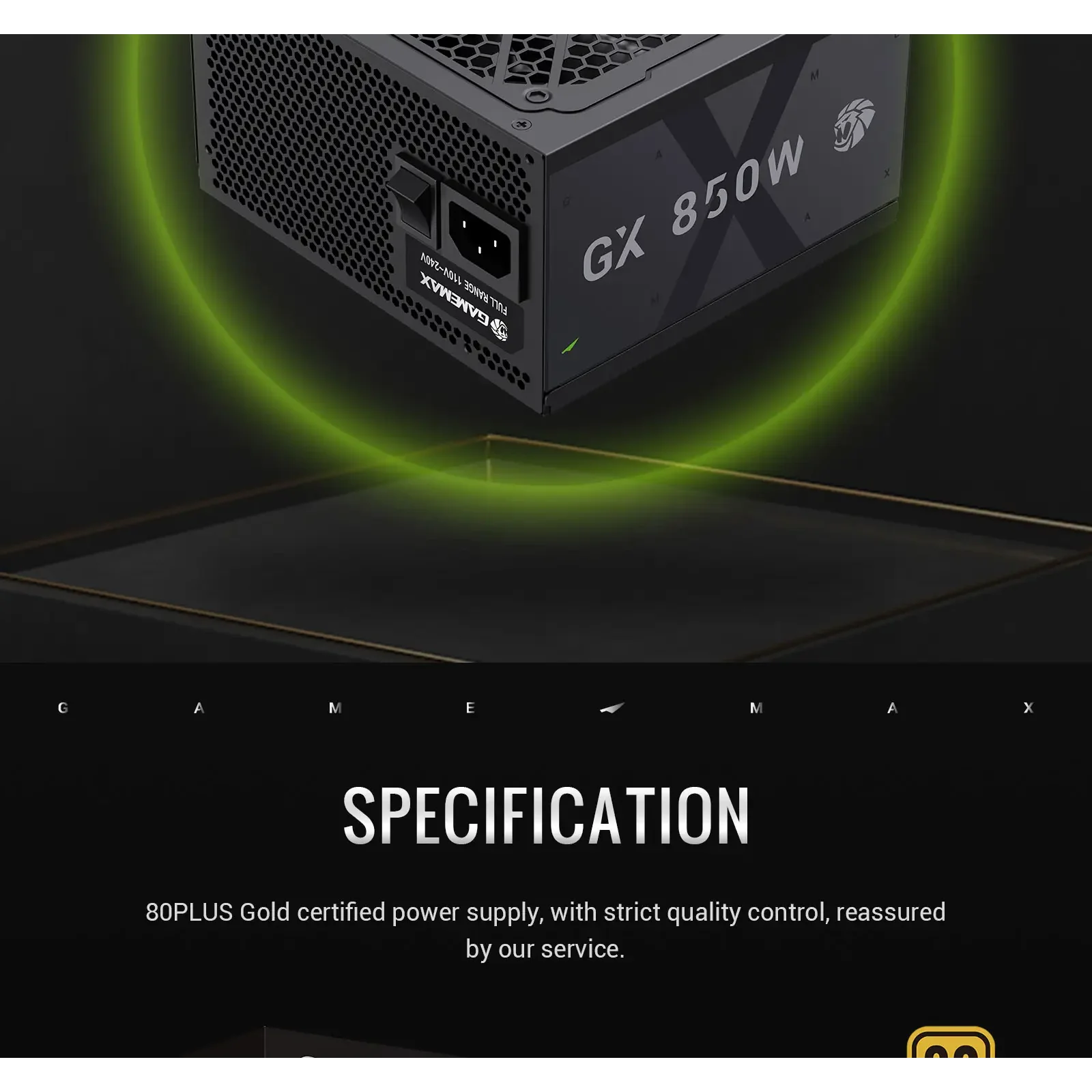 Блок живлення GAMEMAX GX 850GF UA