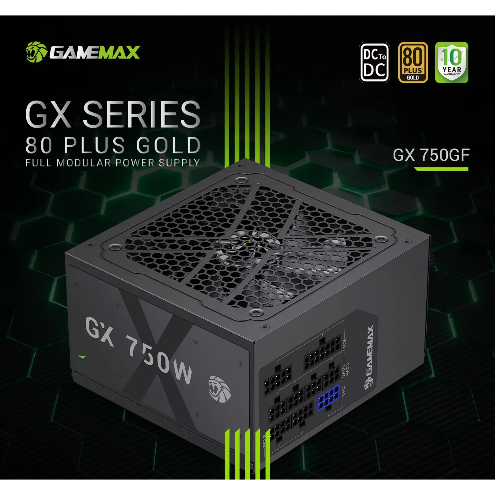 Блок питания GameMax GX 750GF UA