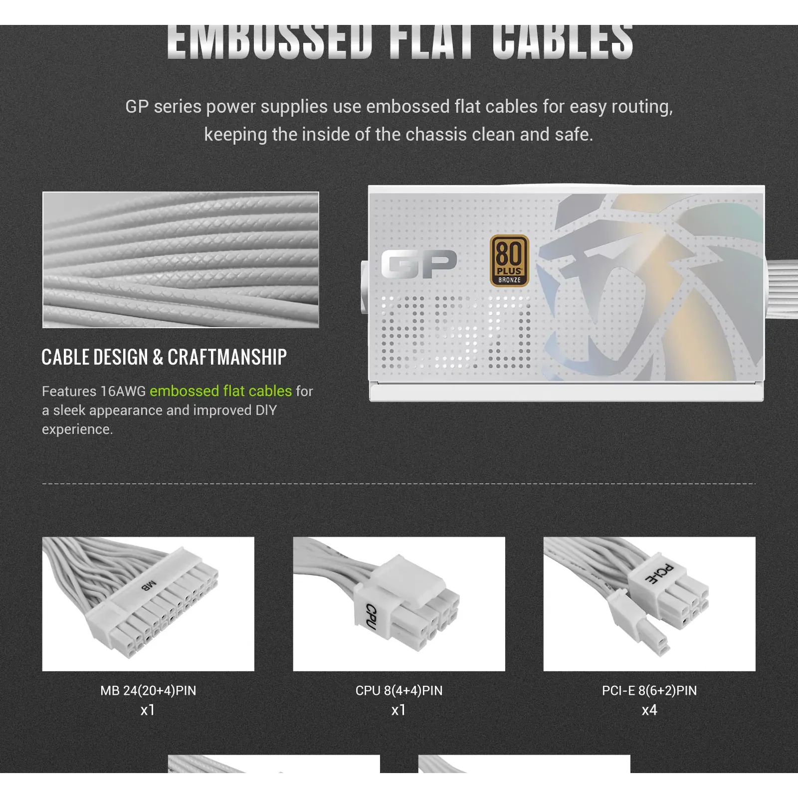 Блок питания GAMEMAX GP 850B WH UA